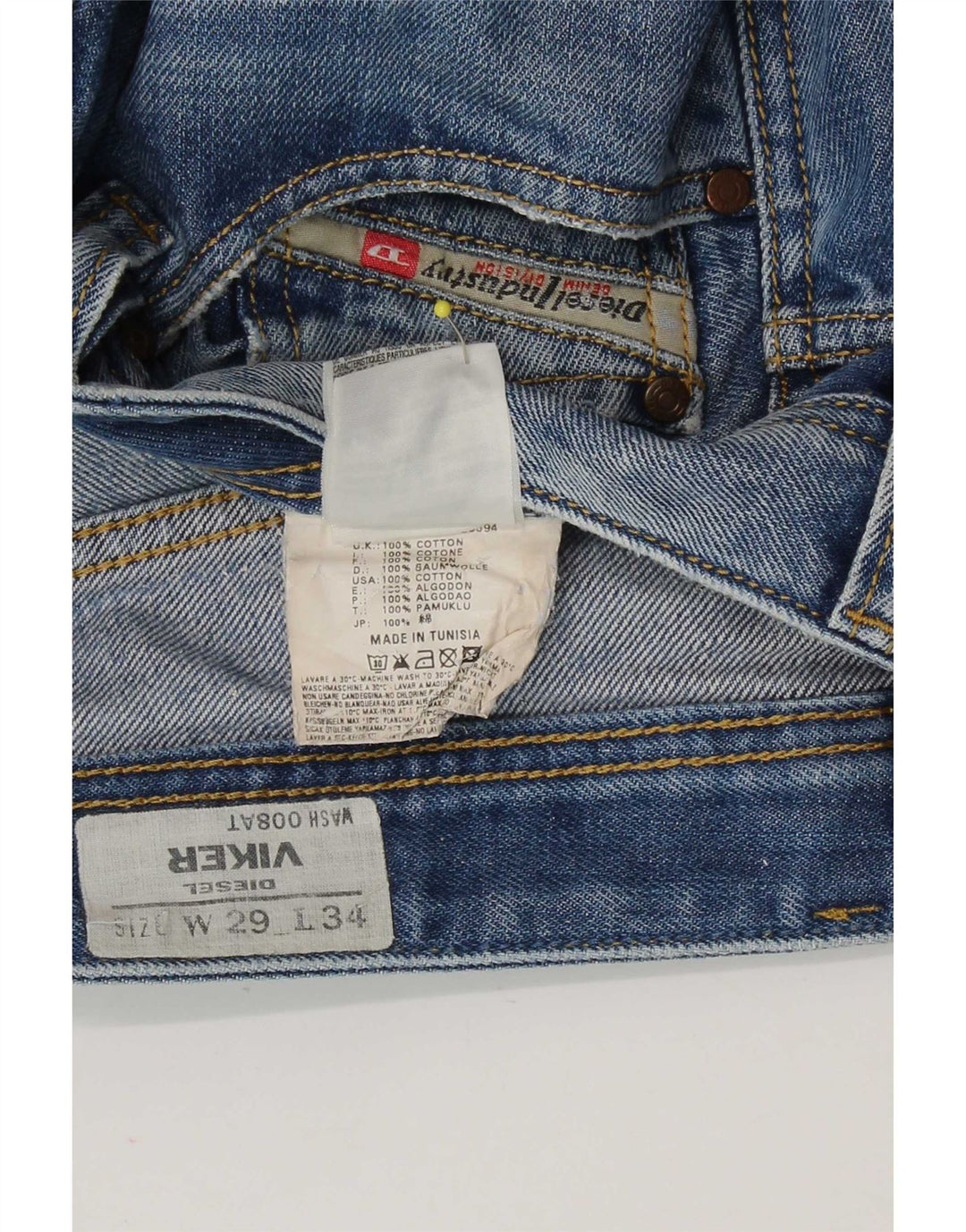 Pantaloni scurți Diesel Viker Denim W29 Medium Blue Bumbac