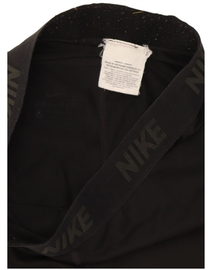 Leggings Nike Graphic Capri pentru femei UK 12 Poliester mediu negru
