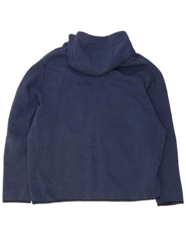 Pulover Nike pentru bărbați, cu fermoar, 2XL, bumbac cu dungi, albastru bleumarin