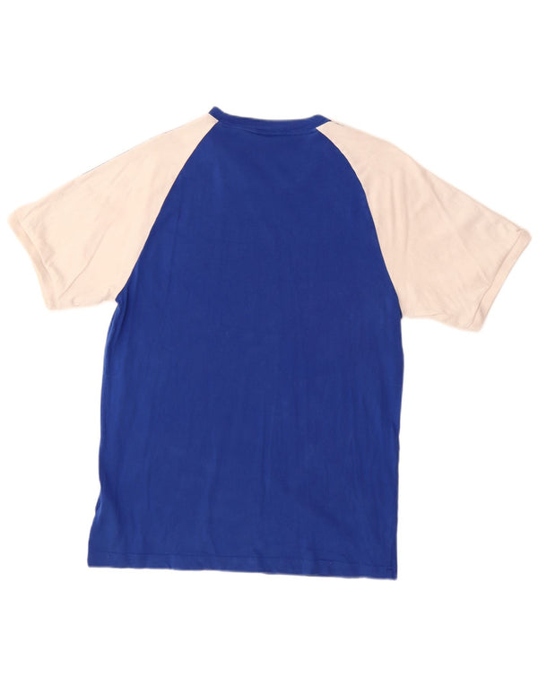 Tricou pentru bărbați Adidas Top Medium Blue Colorblock Bumbac