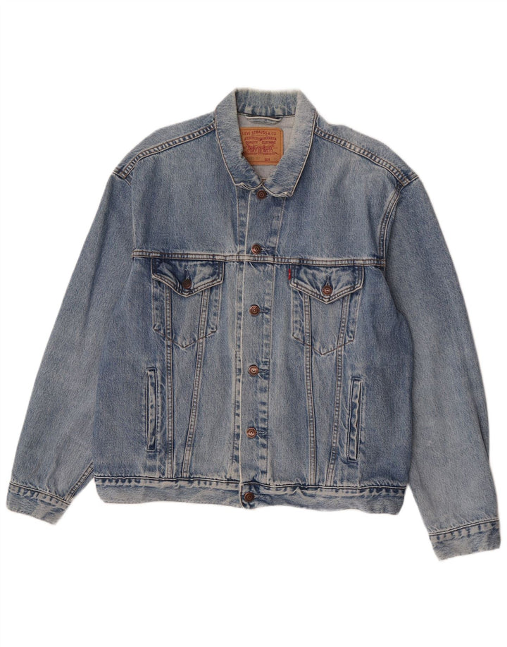 Jachetă de blugi pentru bărbați Levi's UK 42 XL Bumbac albastru
