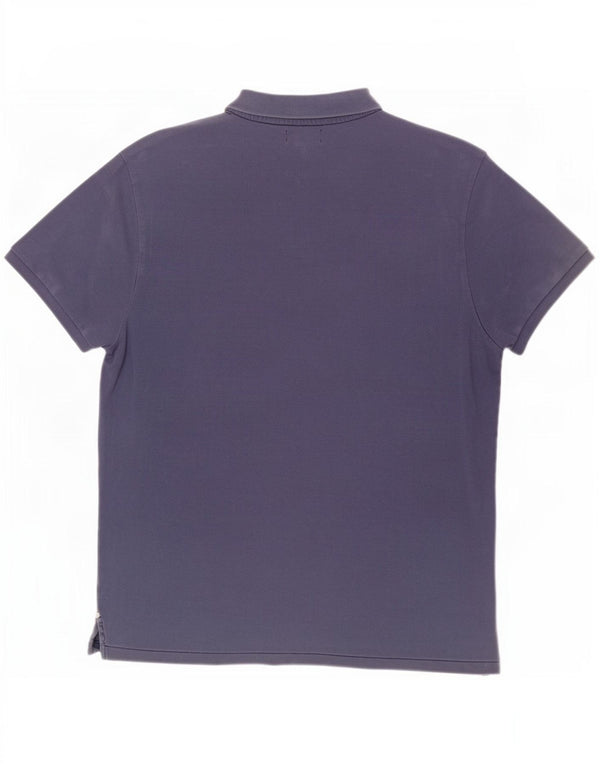 Cămașă polo pentru bărbați Ralph Lauren 2XL, bumbac bleumarin