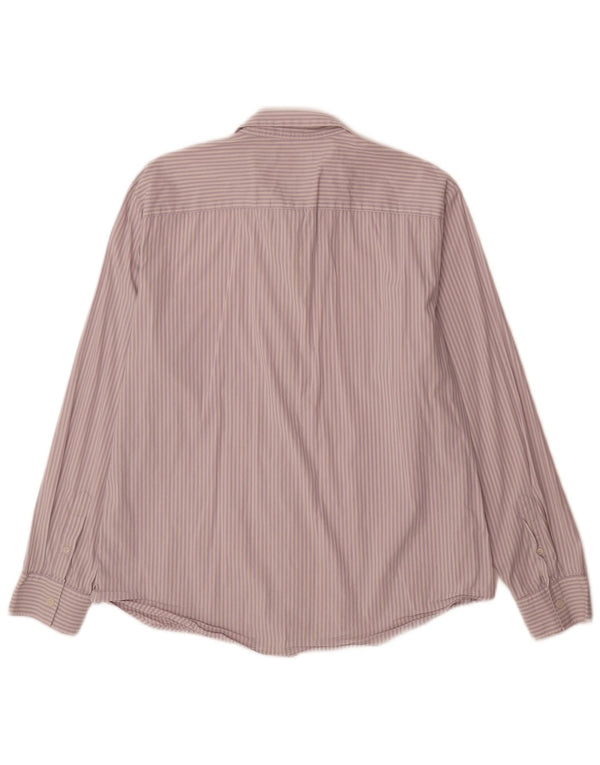 Cămașă pentru bărbați Calvin Klein Slim Fit XL Purple Pinstripe Bumbac