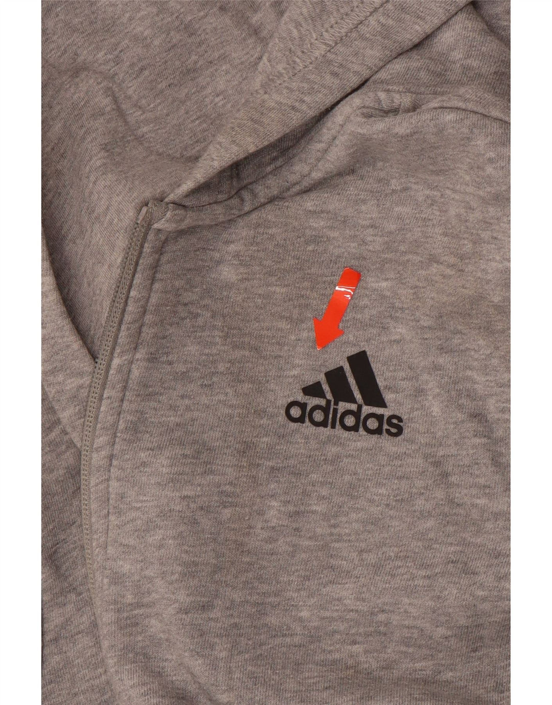 Pulover ADIDAS pentru băieți, cu fermoar, 11-12 ani, gri
