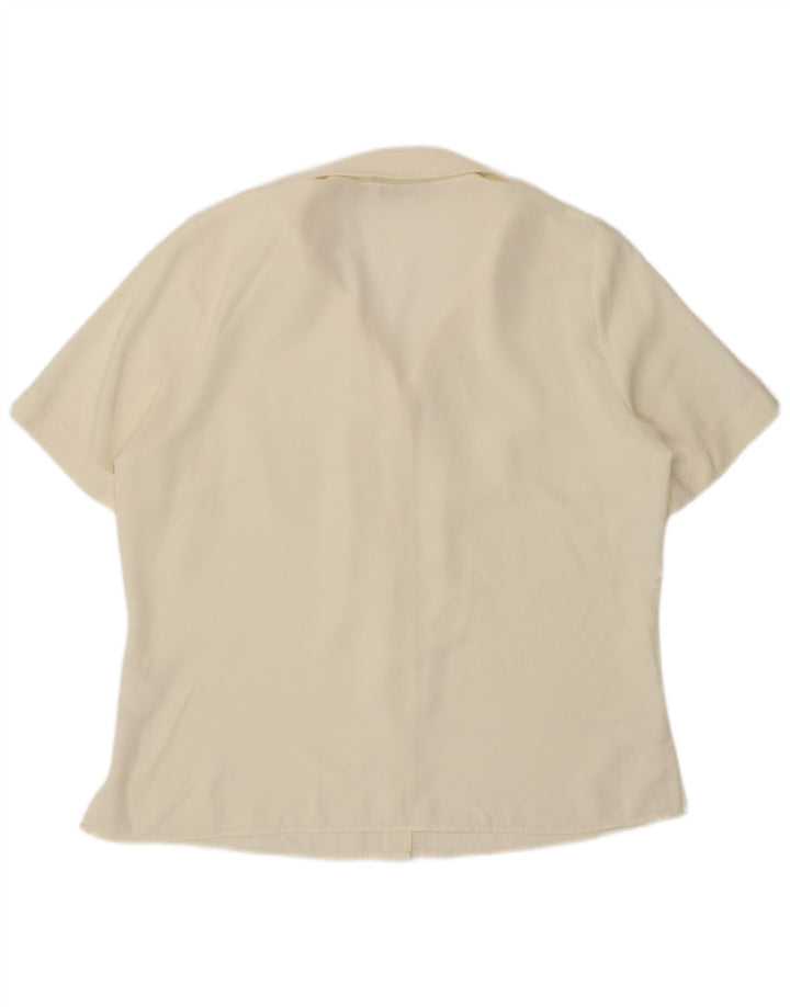 Cămașă cu mânecă scurtă pentru femei Marks & Spencer UK 18 XL alb