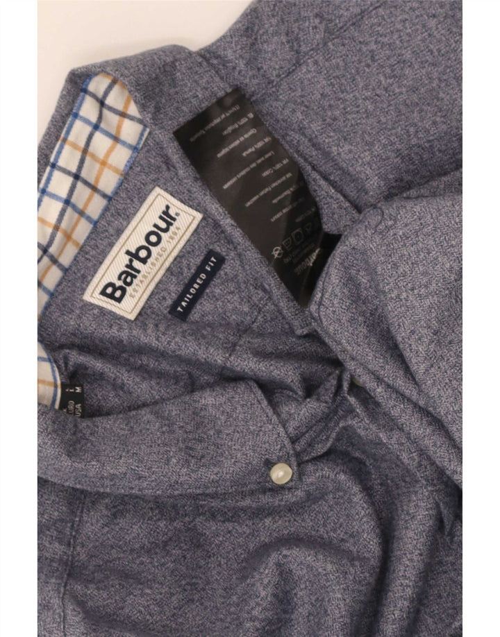 Camasa Barbour Tailored Fit Bumbac albastru mediu