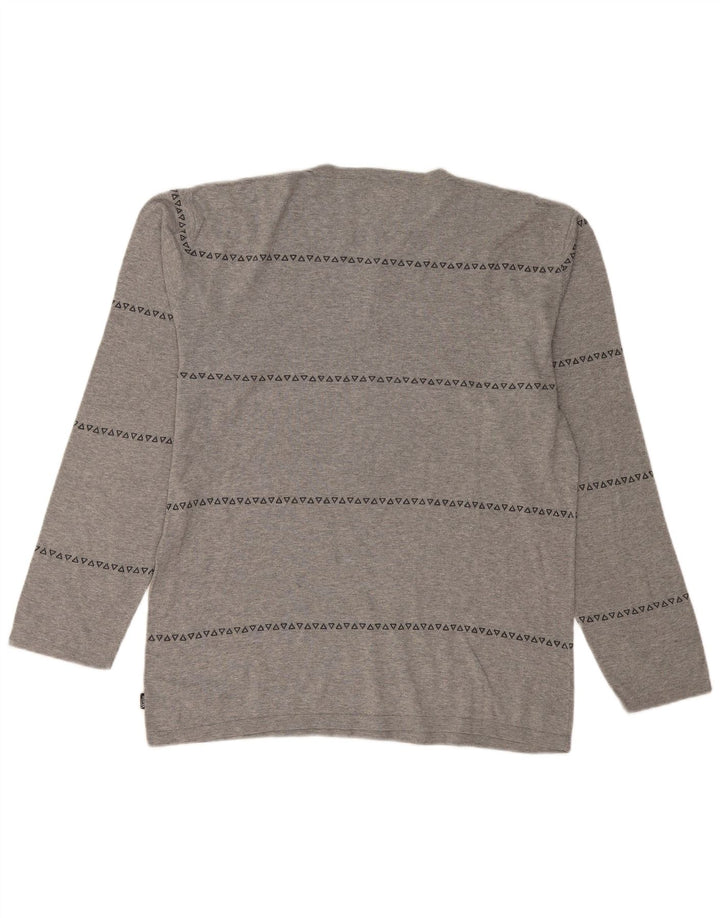 VANS Top cu mânecă lungă pentru bărbați XL gri geometric