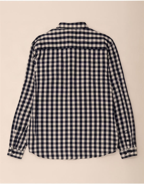 Cămașă Jack & Jones pentru bărbați 2XL, bumbac vichy albastru
