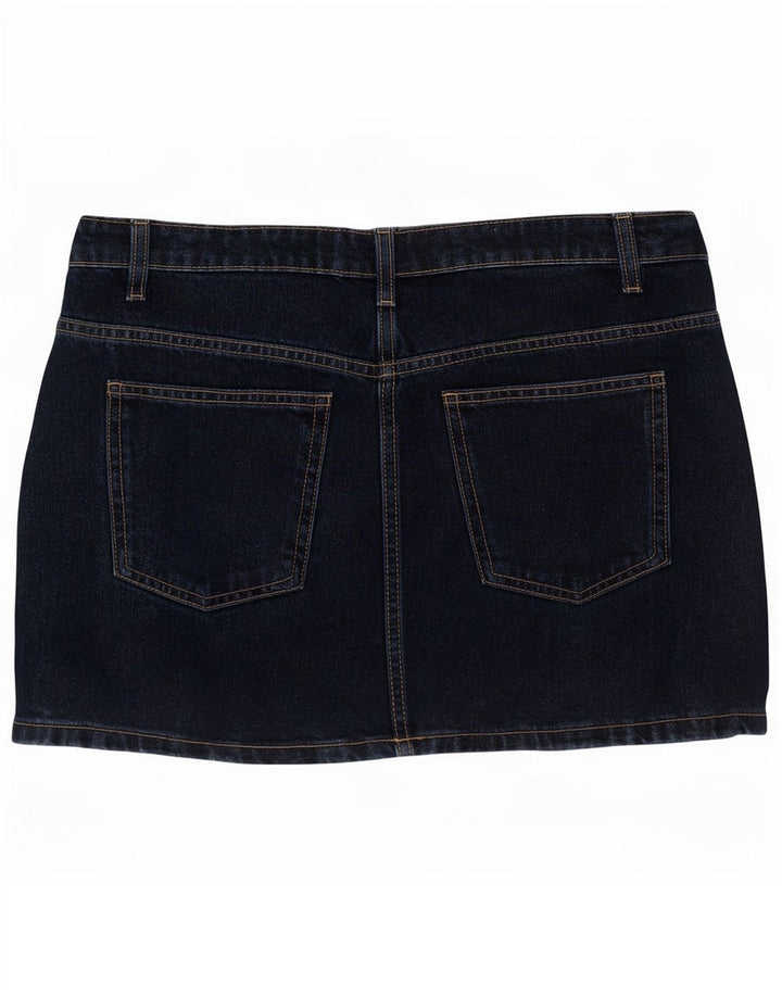 Fusta Mini Denim Zara Femei Medium W28 Bumbac Bleumarin