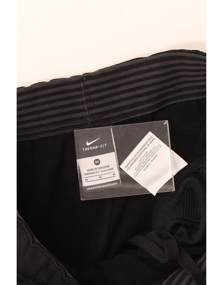 Pantaloni de trening Nike Therma-Fit pentru bărbați, poliester mediu negru