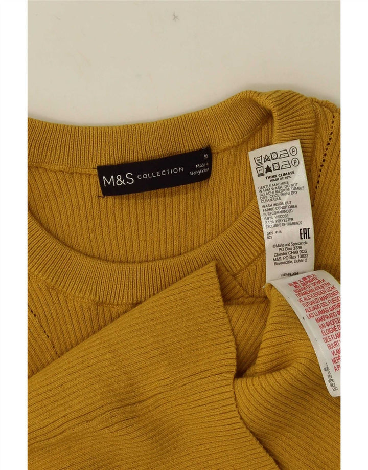 Vestă pentru femei Marks & Spencer UK 10 Small Yellow Viscose