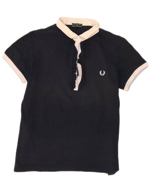 Cămașă polo Fred Perry pentru femei XL, bumbac bleumarin
