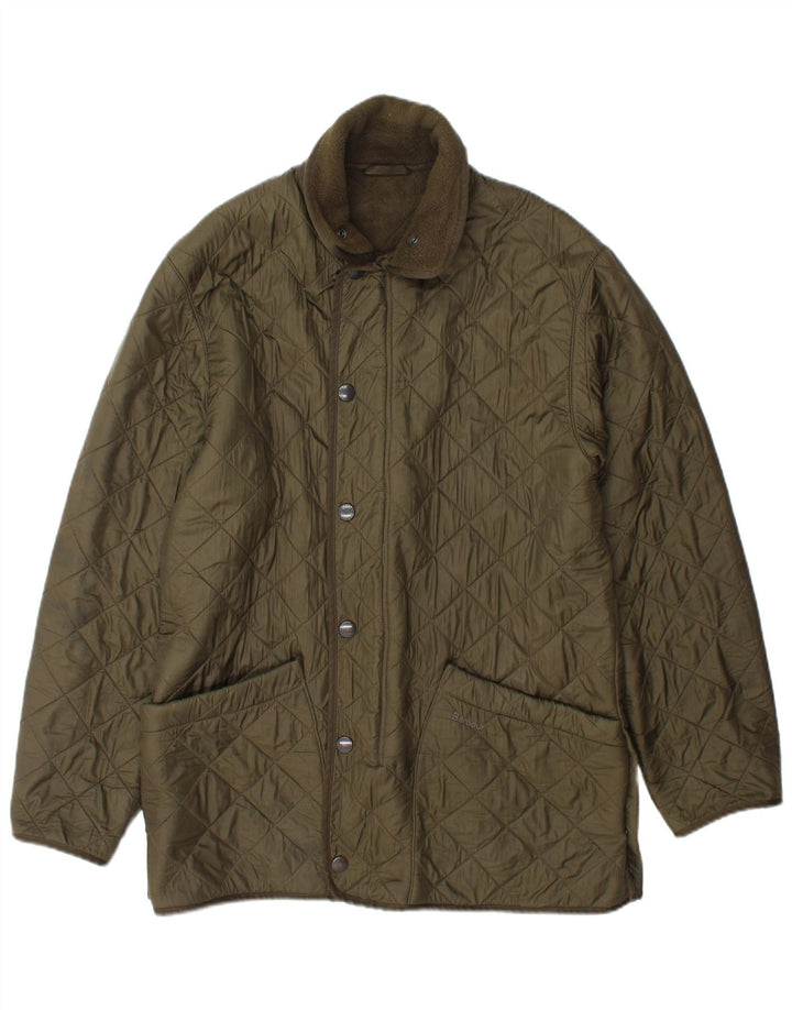 Jachetă matlasată pentru bărbați Barbour UK 36 Poliamidă verde mică