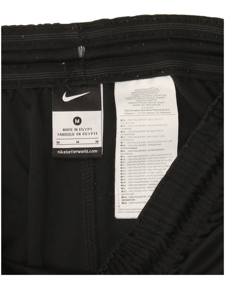 Pantaloni scurți sport Nike pentru bărbați, poliester mediu negru