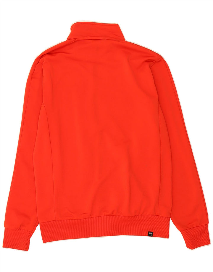 PUMA Mens Graphic Tracksuit Top Jacket Small Red Polyester Vintage Puma and Second-Hand Puma from Messina Hembry 