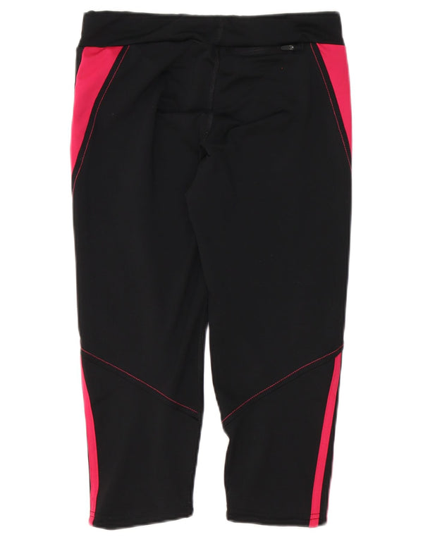 Leggings Adidas Climalite Capri pentru femei Marea Britanie 8/10, negru, color block