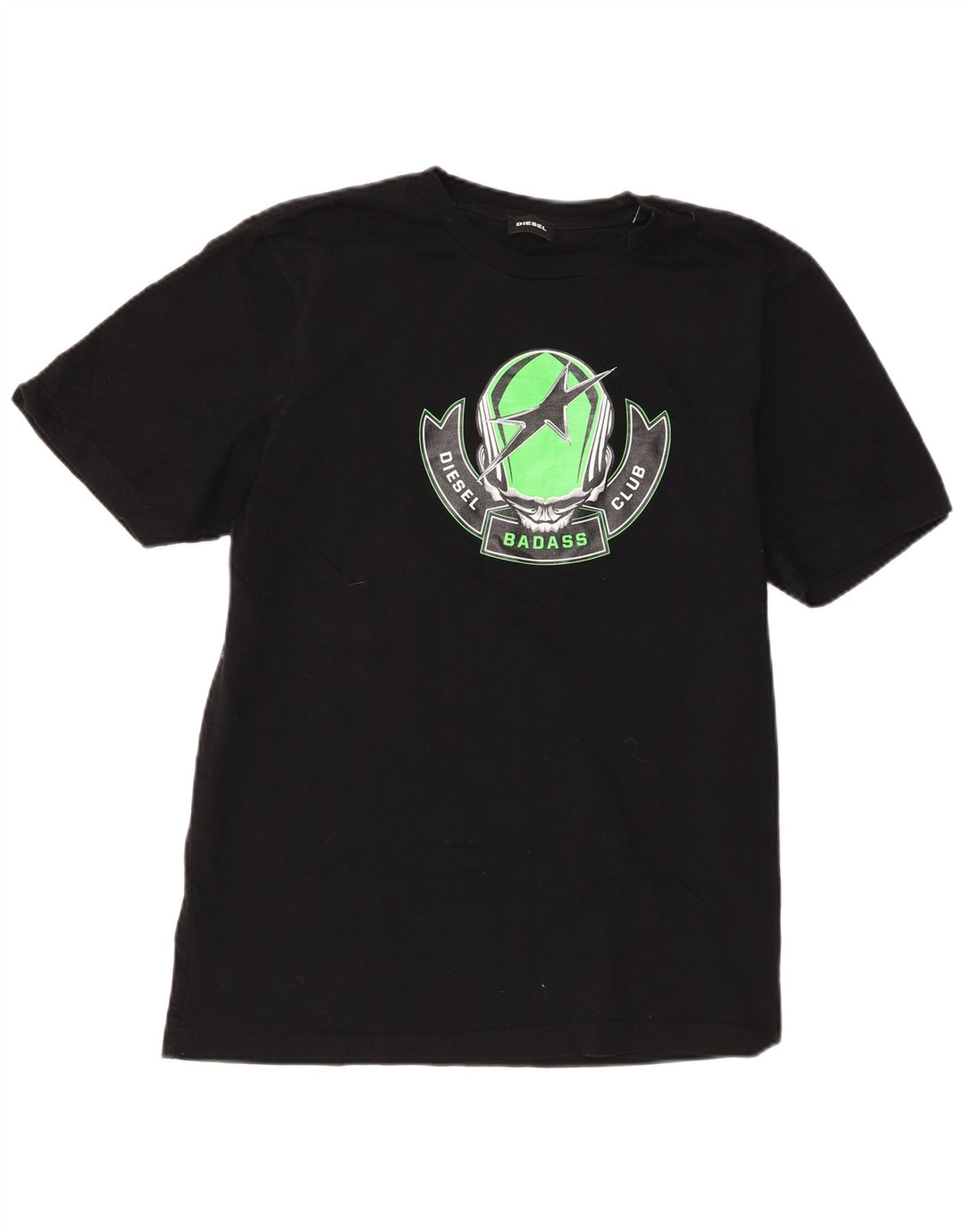 Tricou grafic pentru bărbați Diesel Top mare din bumbac negru