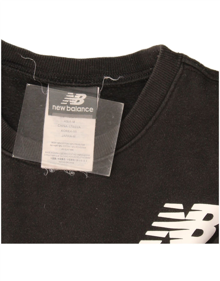 Hanorac grafic pentru bărbați New Balance Jumper mic, negru, bumbac