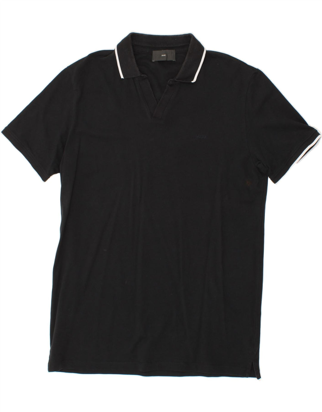LIU JO Mens Polo Shirt 2XL Black Cotton Vintage Liu Jo and Second-Hand Liu Jo from Messina Hembry 