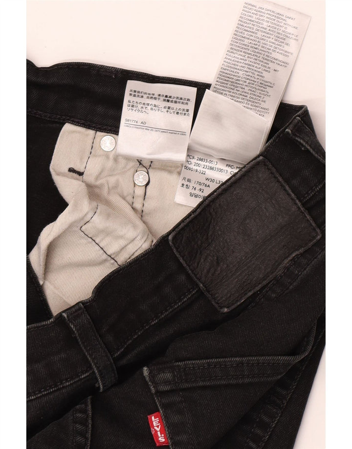 Blugi skinny pentru bărbați Levi's W30 L32 bumbac negru