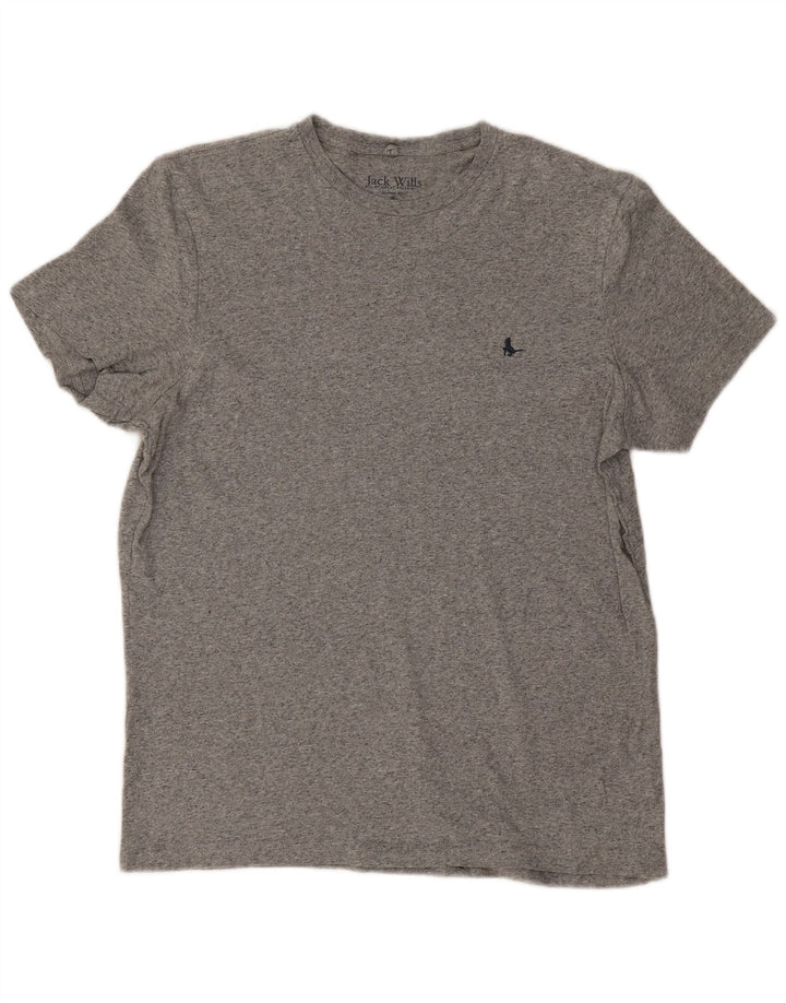 Tricou Jack Wills pentru bărbați, cu croiala clasică, top, bumbac, gri mediu