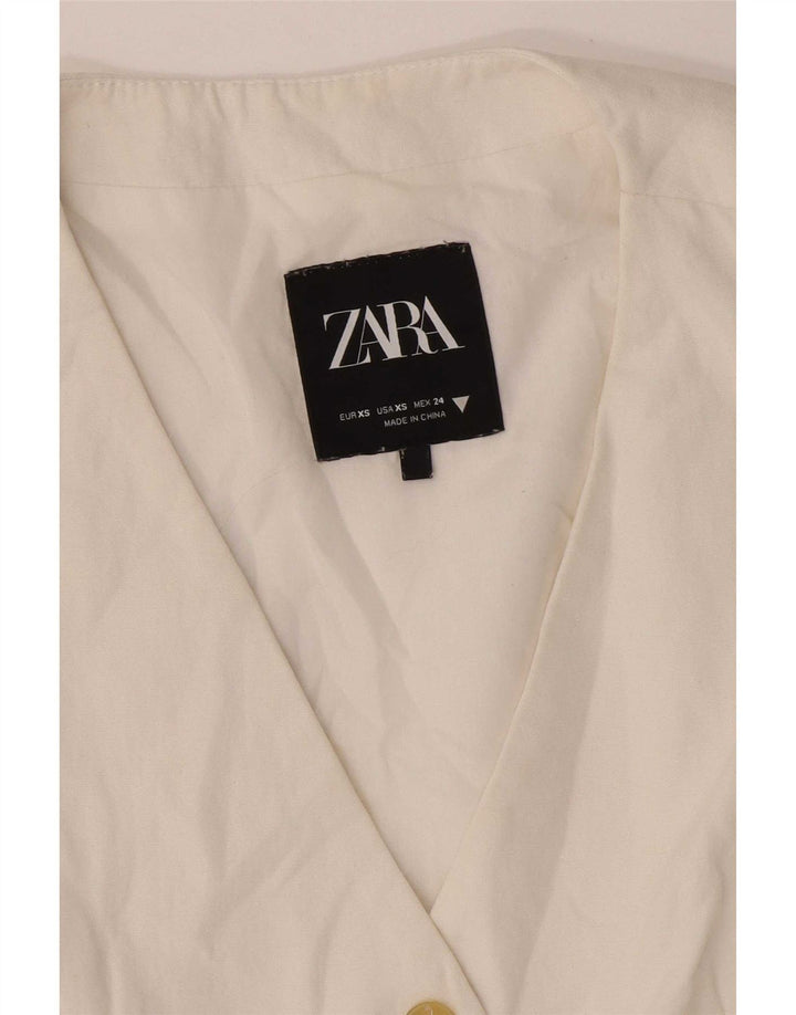 Vestă pentru femei Zara UK 6 XS Alb