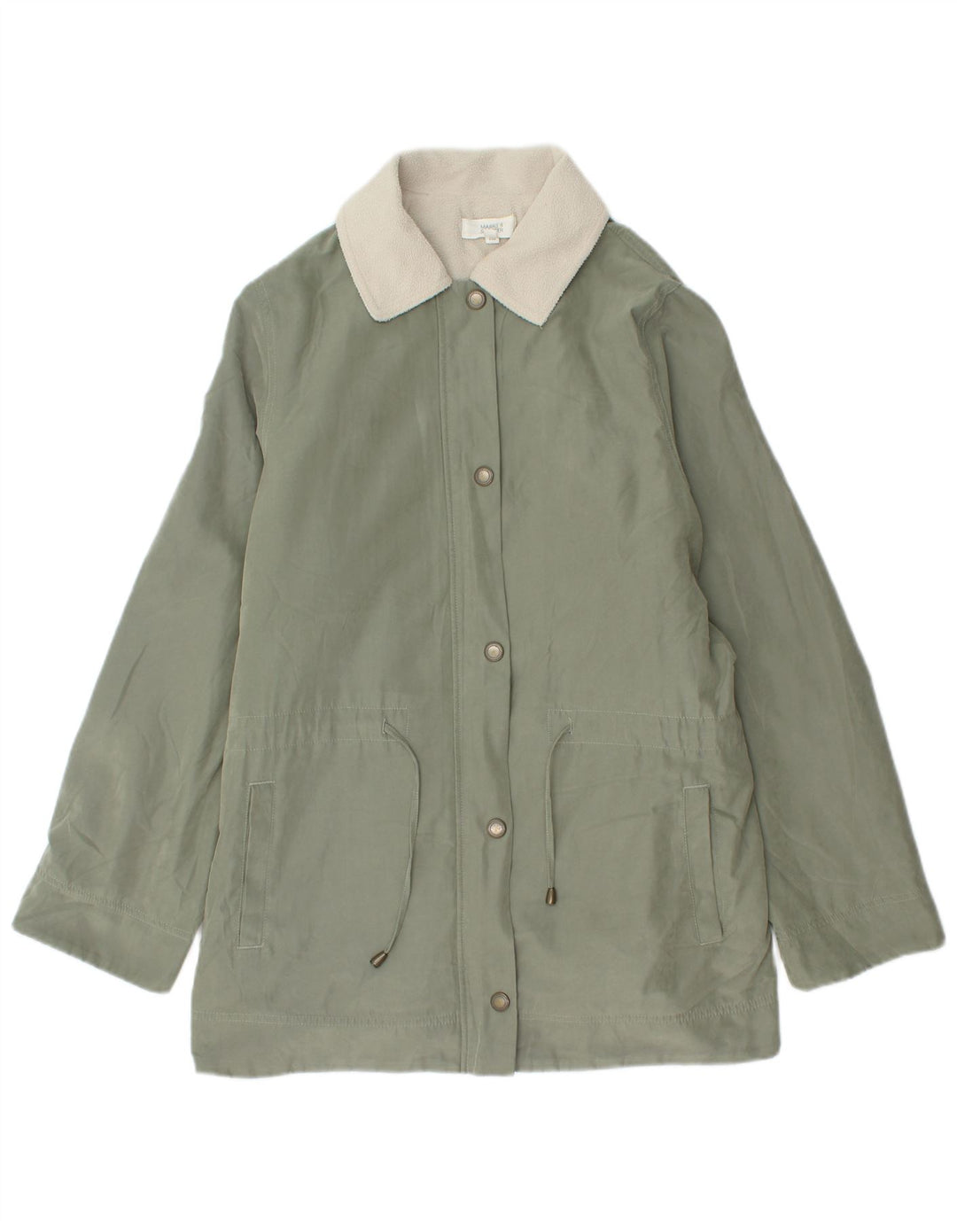 Marks & Spencer jachetă parka supradimensionată pentru femei UK 14 mare verde