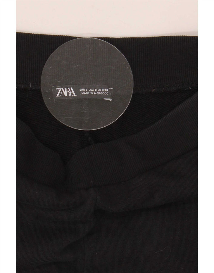 Pantaloni de trening Zara Femei Joggeri Mici Negri