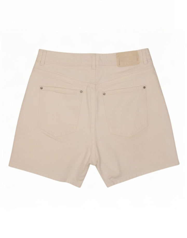 Pantaloni scurți din denim pentru femei Zara EU 40 Medium W30 Alb