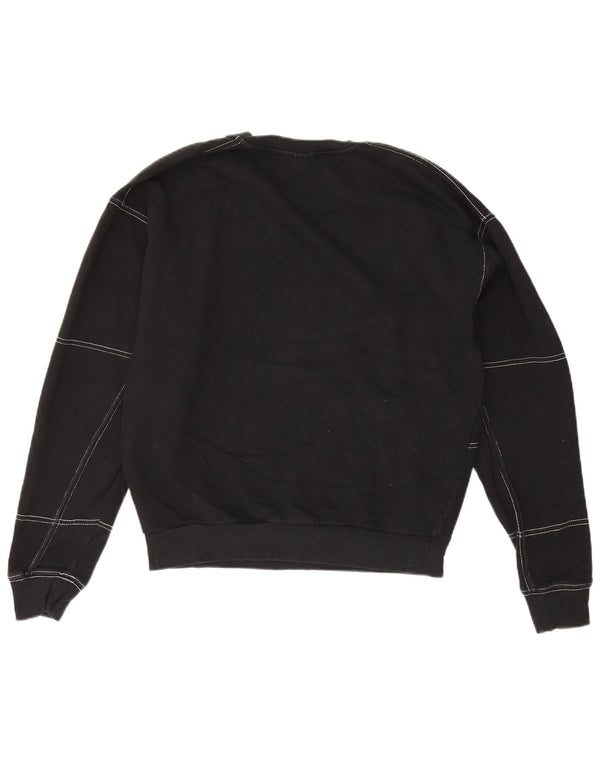 Pulover supradimensionat pentru femei Topshop UK 8 Bumbac negru mic