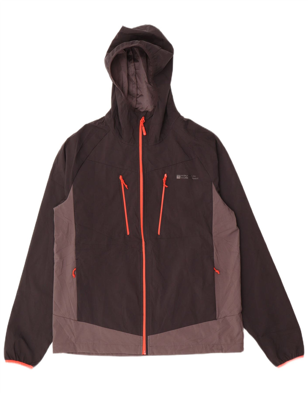 Jachetă de ploaie cu glugă pentru bărbați Mountain Warehouse UK 38 Medium Black Colorblock