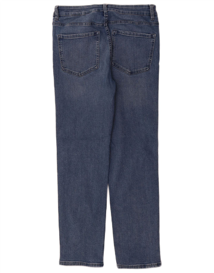 Blugi drepti pentru femei Marks & Spencer UK 12 Medium L30 L29 Bumbac albastru