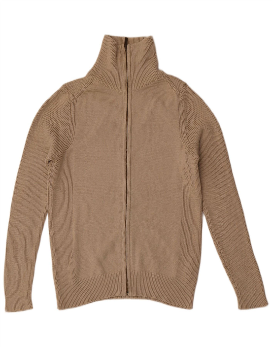 Pulover cardigan pentru bărbați Zara, bumbac, bej mediu