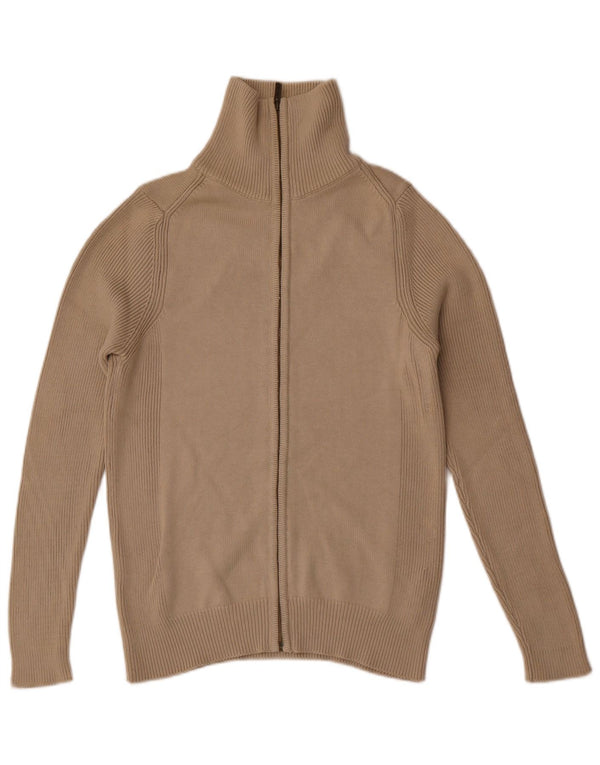 Pulover cardigan pentru bărbați Zara, bumbac, bej mediu