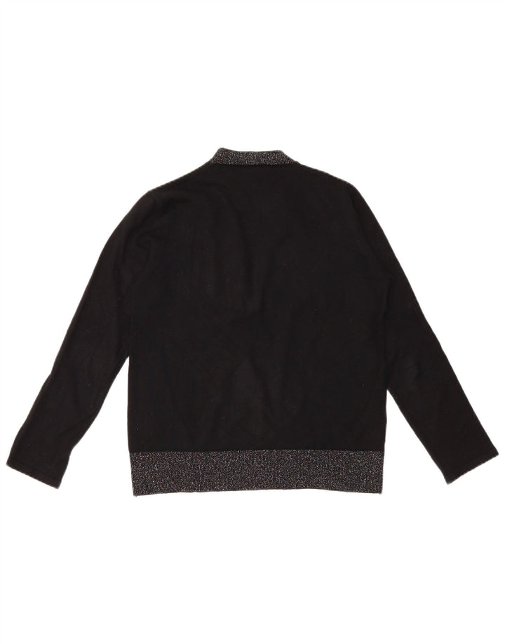 ALVIERO MARTINI Pulover cu decolteu rotund pentru femei IT 40 Small Negru