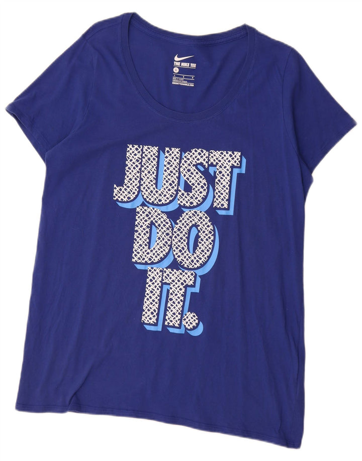 Tricou grafic Nike pentru bărbați Top mare, albastru, bumbac