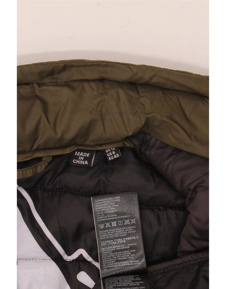 Jachetă căptușită Superdry pentru femei UK 12 Medium Khaki Nylon