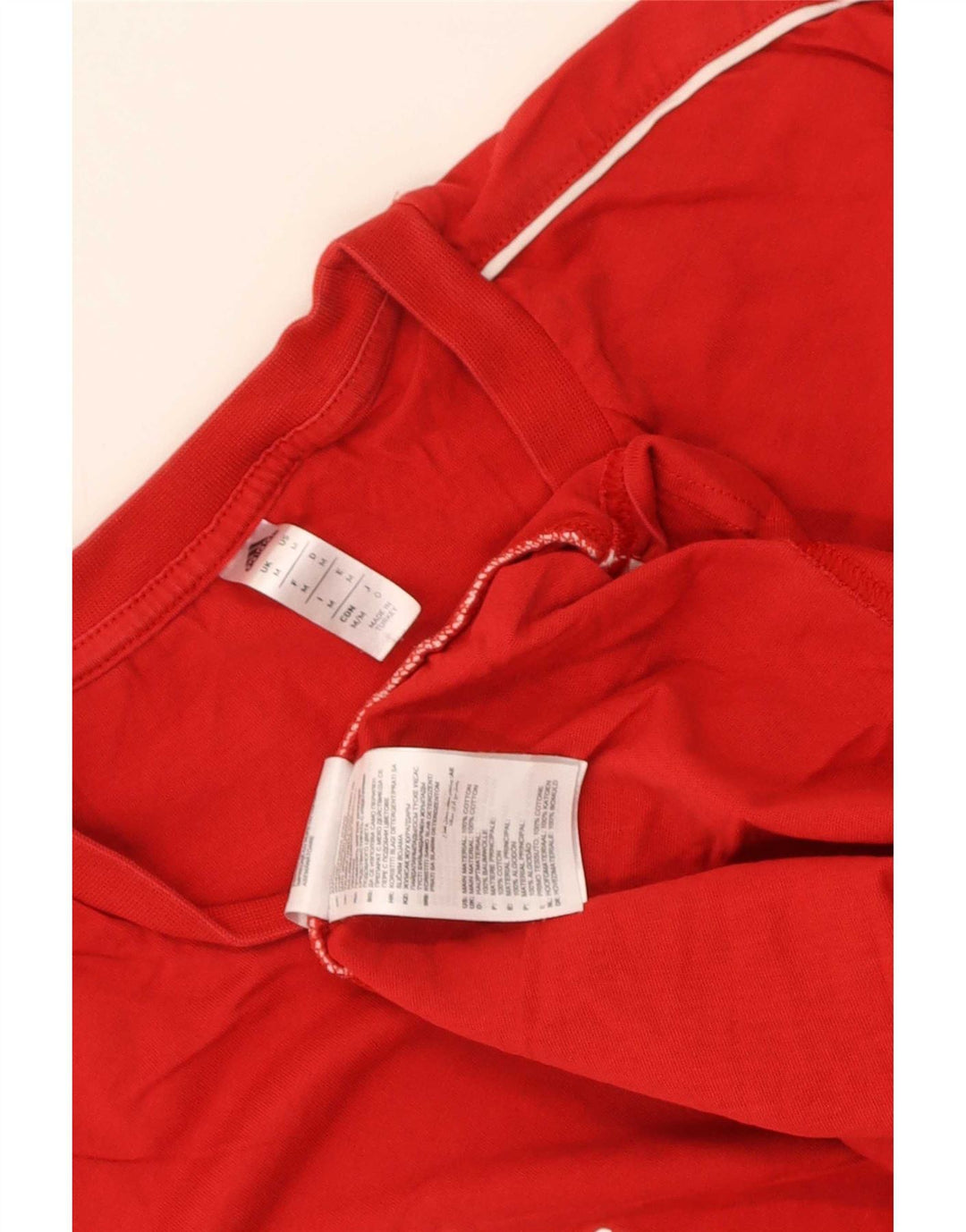 Tricou Adidas pentru bărbați, bumbac roșu mediu