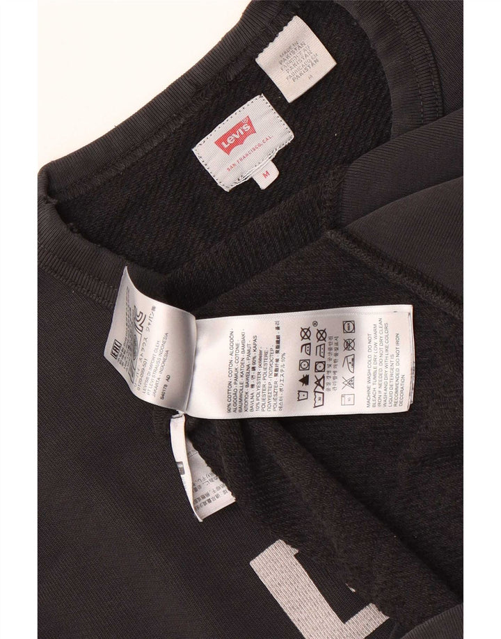 Pulover Levi's pentru damă cu grafică, UK 14, bumbac mediu negru