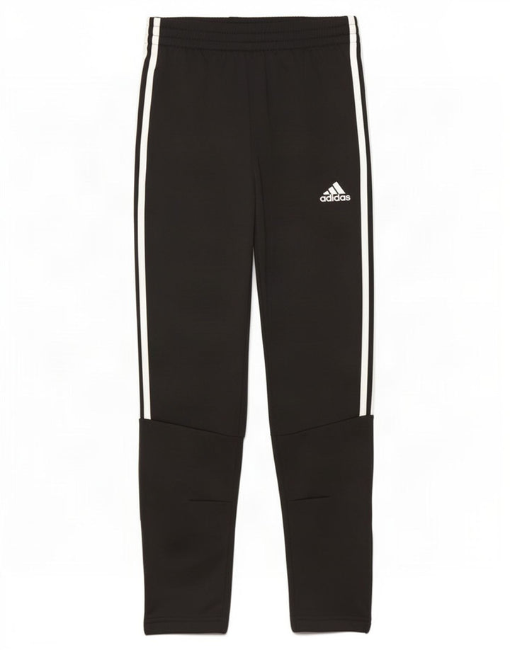 Pantaloni de trening Adidas baieti 11-12 ani poliester negru