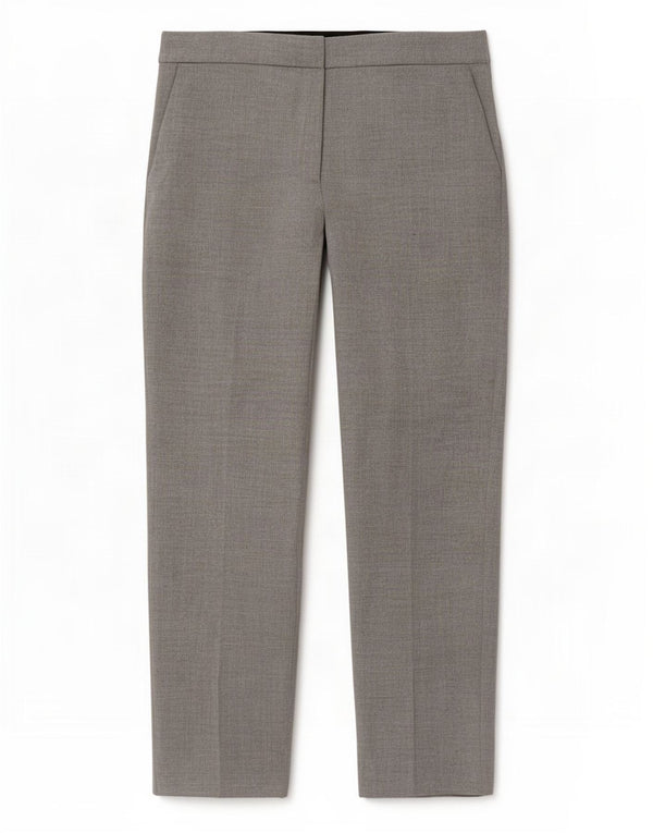 Pantaloni chino drepți pentru femei Zara XL W32 L28 gri, viscoză