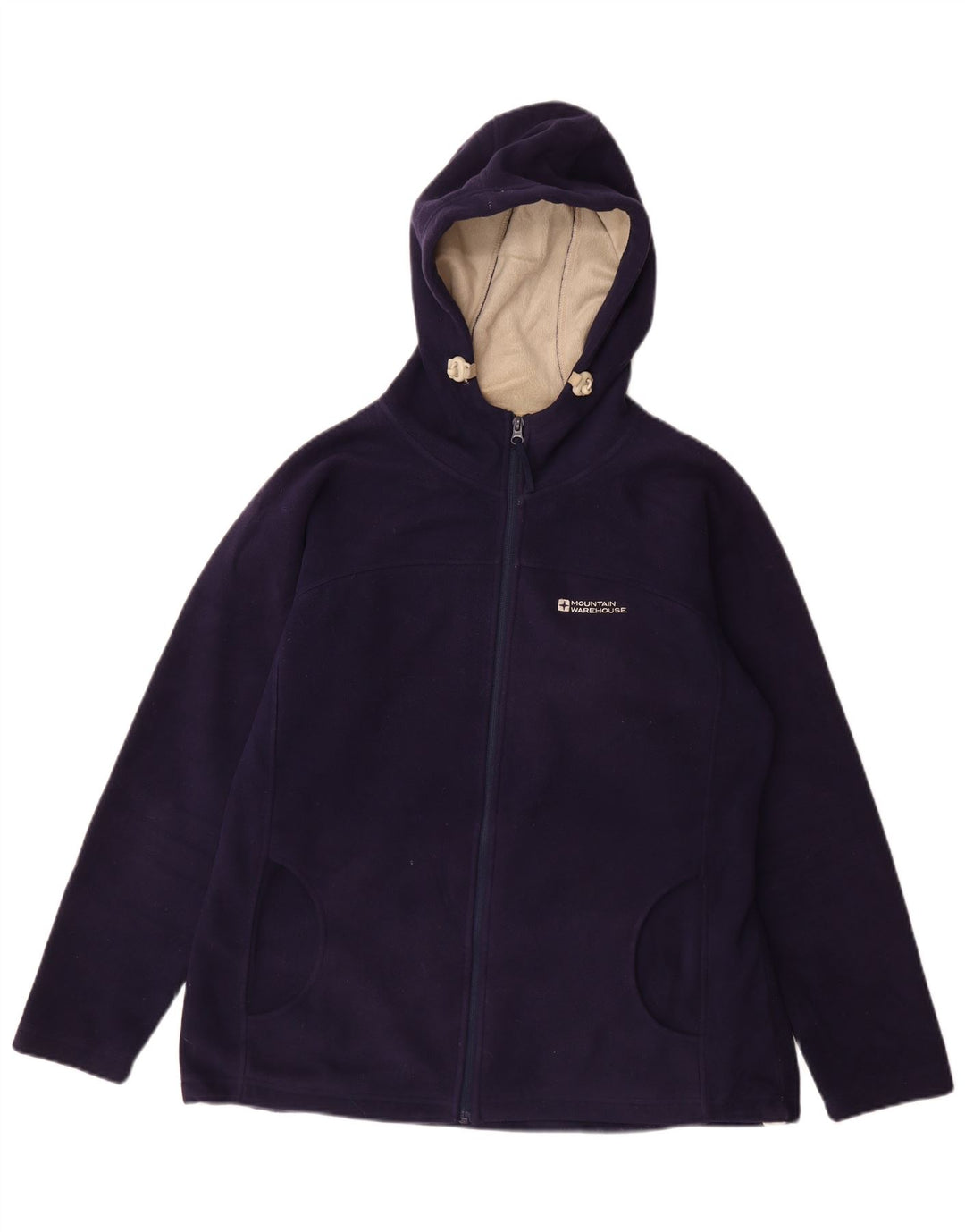 MOUNTAIN WAREHOUSE Jachetă fleece cu glugă pentru femei UK 16 Mare bleumarin