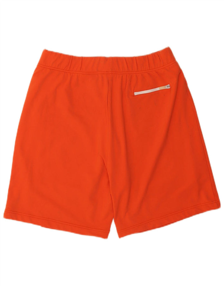 Pantaloni scurți sport Fila pentru bărbați, portocaliu mediu, poliamidă color bloc