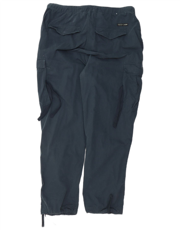SUPERDRY Pantaloni cargo conici pentru bărbați L34 L32 Bumbac bleumarin