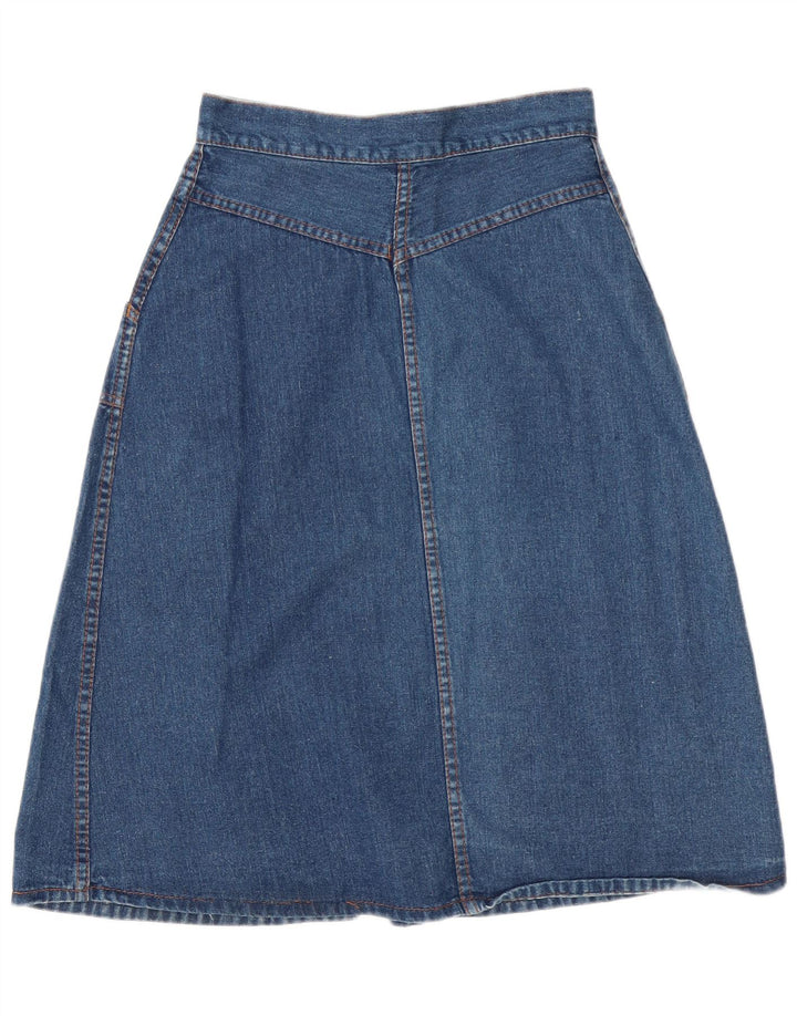 Fusta A-Line Maxi Denim Vintage pentru Damă W28 Medium Blue