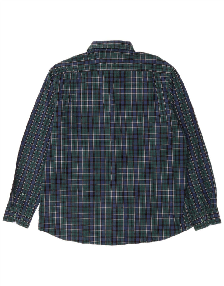 Cămașă pentru bărbați Nautica Classic Fit XL, bumbac verde cu carouri