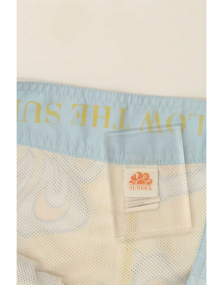 Sundek Pantaloni scurți de înot pentru bărbați, poliester floral, galben mediu