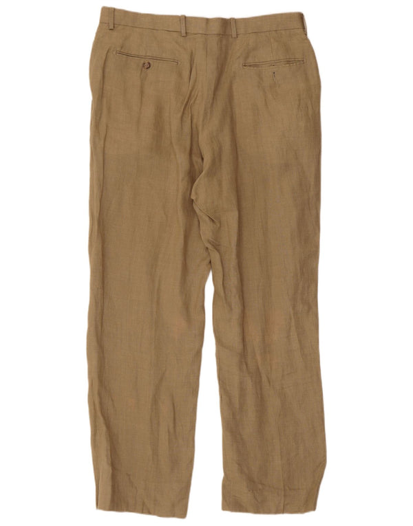 Pantaloni chino drepți pentru bărbați Marks & Spencer L34 L31 Bej in