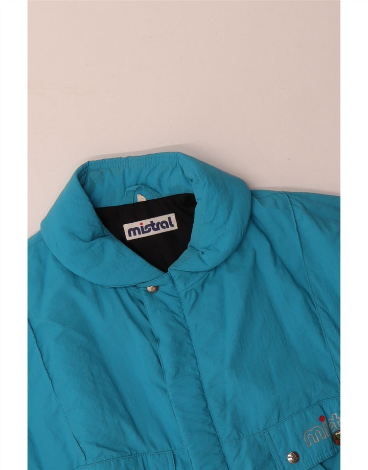 MISTRAL Jachetă căptușită pentru bărbați cu grafică largi UK 40 Poliamidă mare albastră