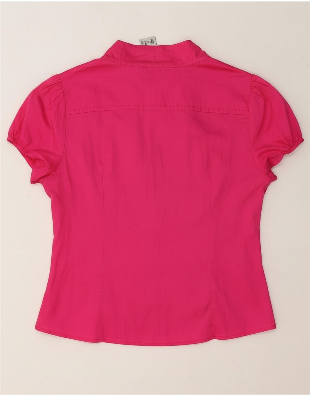 VINTAGE Womens Front Tie Shirt Blouse IT 42 Medium Pink